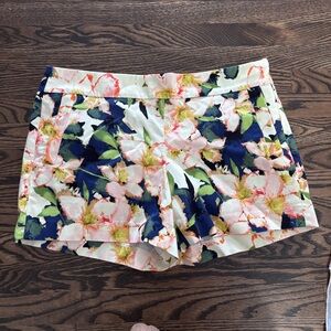 J. Crew Floral Women's stretch Shorts - Navy, Pink, Green 12